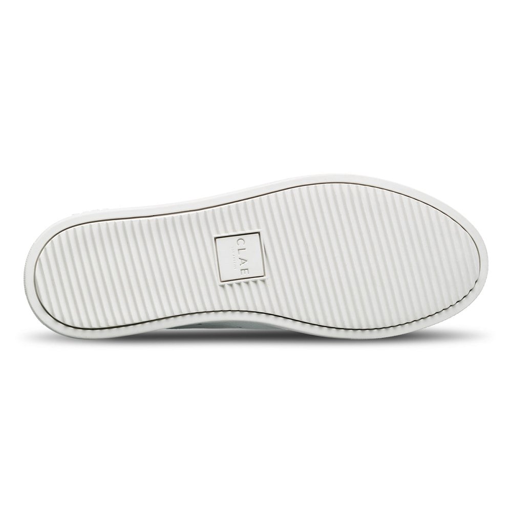 CLAE DEANE VEGAN Shoes Mens USA046-K73 In Triple White Vegan